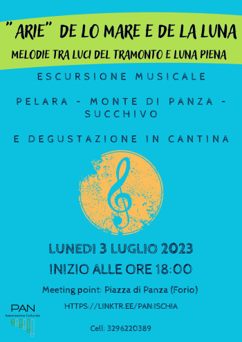 "Arie" de lo mare e de la luna - Melodie tra luci del tramonto e luna piena - Escursione musicale Pelara-Monte di Panza con degustazione finale in cantina