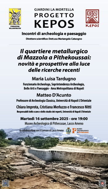 Progetto Kepos: Il quartiere metallurgico di Mazzola a Pithekoussai: novità e prospettive alla luce delle ricerche recenti