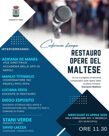 RESTAUTO OPERE MALTESE: LA CONFERENZA STAMPA